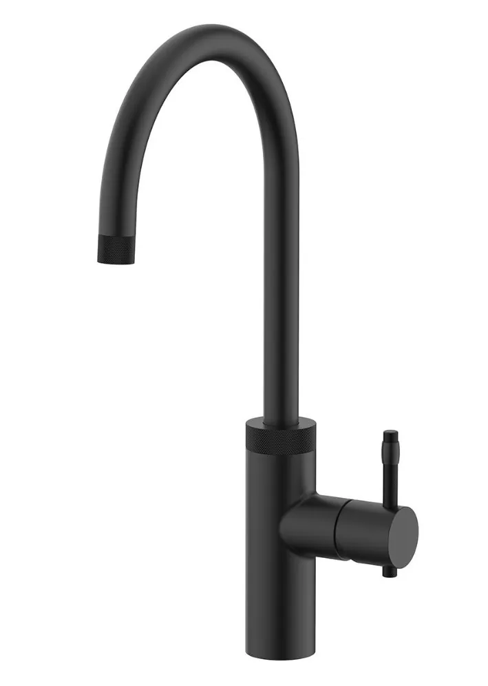 knurled black tap